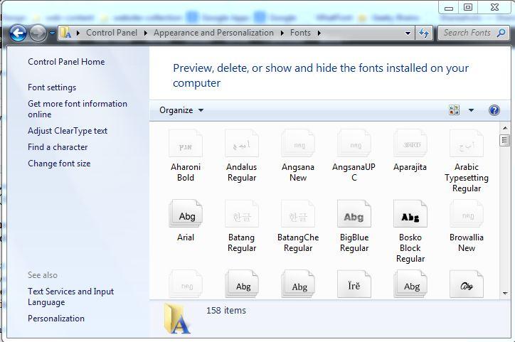 How to install fonts in Windows PC