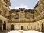 The beautiful Salim Cot inside the Mehrangarh Fort