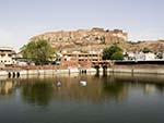 Mehrangarh Fort seen over the Gulab Sagar