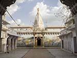 The inner courtyard of a Hindu temple in the heart of Jodhpur