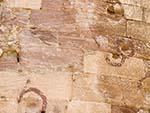 Canon ball holes visible in the Mehrangarh Fort walls