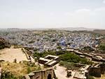 Mehrangarh Fort with Jodhpur the blue city in the background