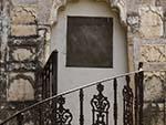 Exterior stairs leading from one of the rooms