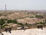 Looking north towards Lalji Maharaj Ashram and Geeta Ashram