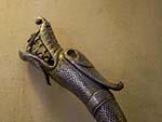 Dragon headed dagger handle