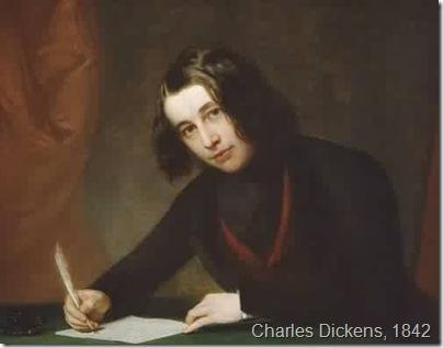 Charlees Dickens in 1842, painted by Francis Alexander.