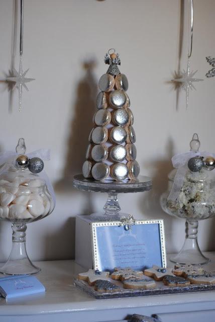 White, Silver and Sparkle Christmas Party by Style My Table