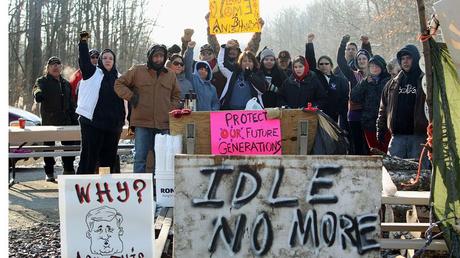 First Nation blockade of Sarnia CN Rail track in 3rd day