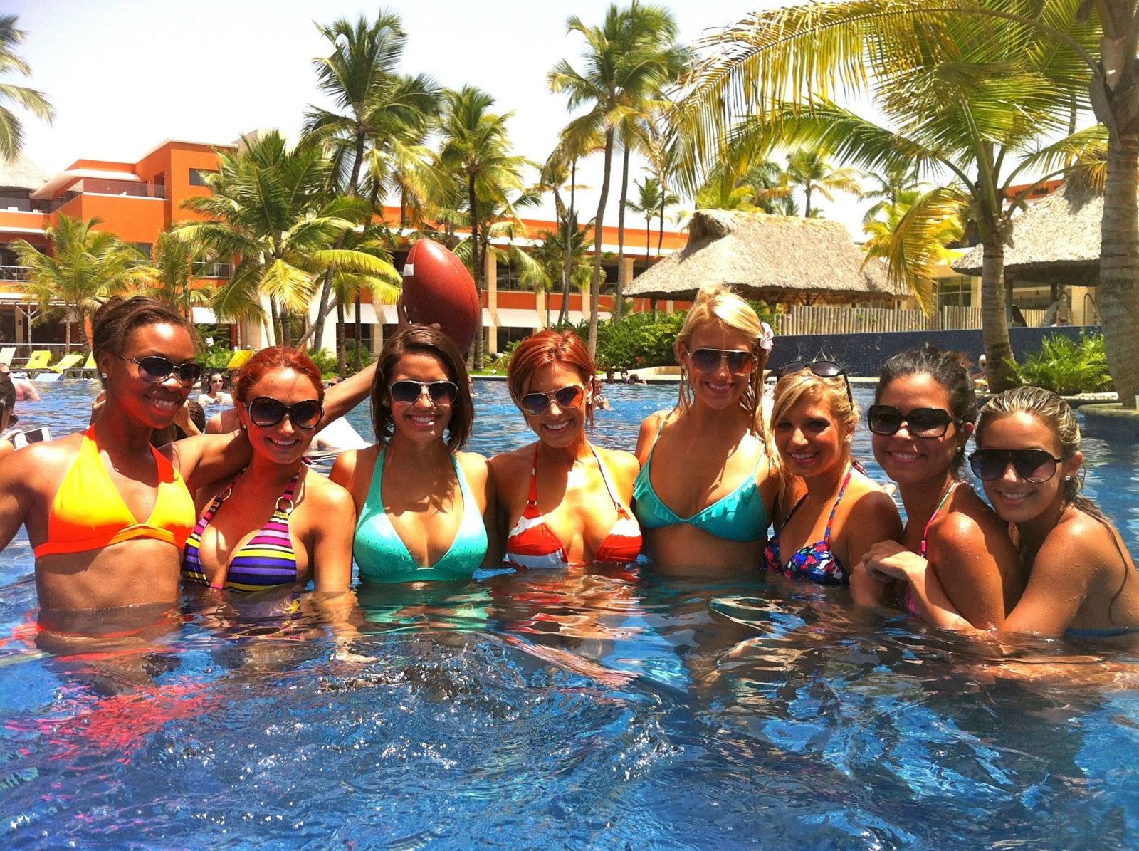 Miami Dolphins Cheerleaders in the Pool