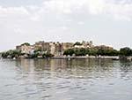 The Udaipur City Palace complex viewed from Lake Pichola