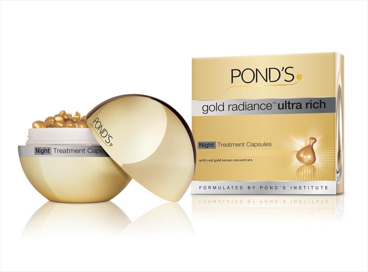 PR Info: Pond’s launches gold radiance™ Ultra Rich Night Treatment Capsules