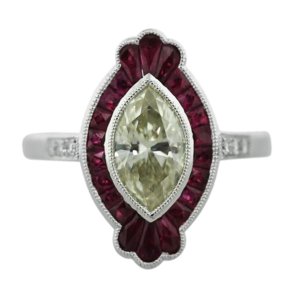 marquise engagement ring, light yellow diamonds, yellow diamond engagement ring