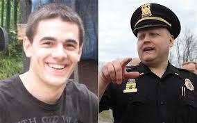 Firefighter Tomasz Kaczowka,19, and Lt. Michael Chiapperini, 43