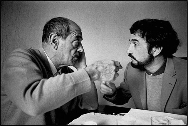 Tristana_Luis Buñuel and Jean-Claude Carriere discussing the Tristana script,Toledo, Spain 1969