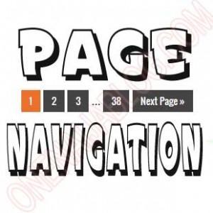 page navigation for blogger