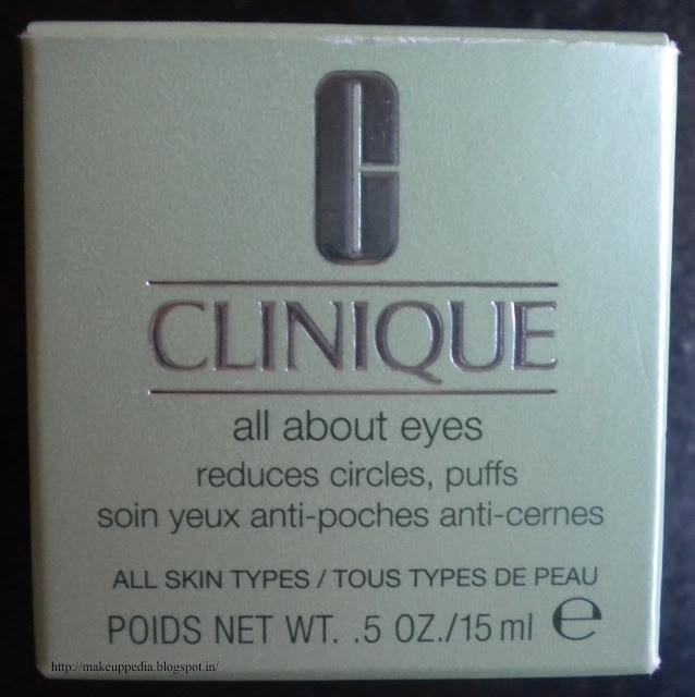 Clinique all about eyes dark circles under-eye gel review