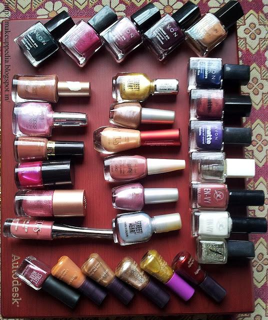 My nail paints collection and Avon nailwear pro swatch