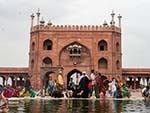 The ablution pond inside Jama Masjid