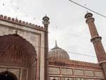 Close up of Jama Masjid onion shaped domes