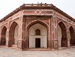 View of the north-western corner of Humayun's Tomb