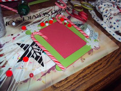 Christmas Junk Picture Frame Craft