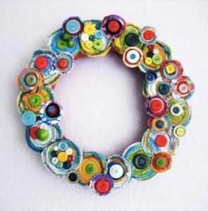 Canvas Layers Holiday Wreath by Alisa Burke