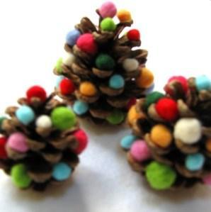 Pinecone Trees by Recyclart