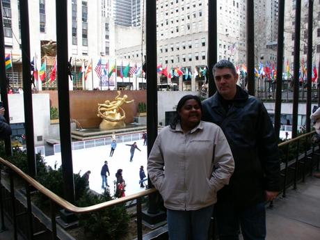 Kenin and Lauren at Rockefeller Center - Our biggest travel regrets