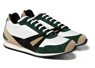 Modern RunningMen:  Balenciaga Leather and Suede Trainers