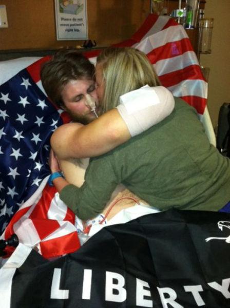 Quadruple amputee veteran recovers with love of his HS sweetheart