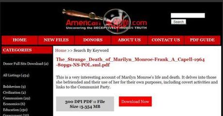 American Deception-Marilyn Monroe File