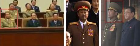 Kim Jong Gak attends a 16 December 2012 memorial service for KJI (L), poses for a 2010 commemorative photograph (C) and attends the opening of a Pyongyang snack bar in late October 2012 (Photos: Rodong Sinmun and KCTV screengrabs)