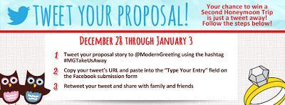 Tweet Your Proposal to Win a Second Honeymoon from ModernGreetings.com!