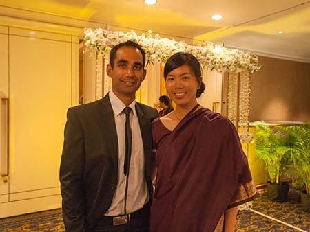 Travis and Sonya at the Sri Lanka wedding