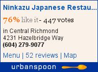 Ninkazu Japanese Restaurant 仁和日本料理 on Urbanspoon