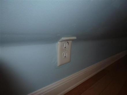 Bent outlet cover