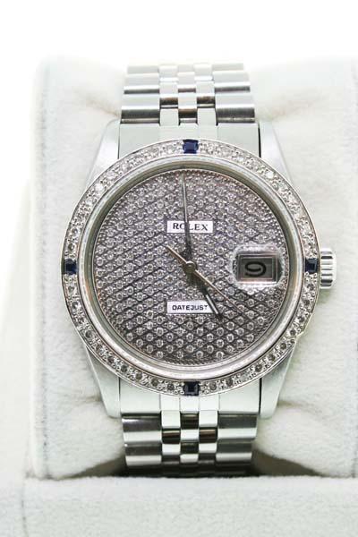 Rolex Datejust 16014 Diamond Pave Dial, diamond rolex, rolex datejust