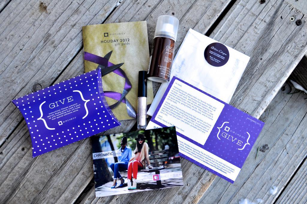 November/December Birchboxes