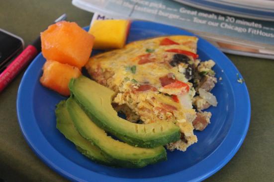 Steak, Red Pepper, Bacon, Avocado, Tomato, Eggs