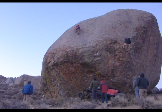 Elliot cruises up the finishing slab of ZAP, as the sun sets.