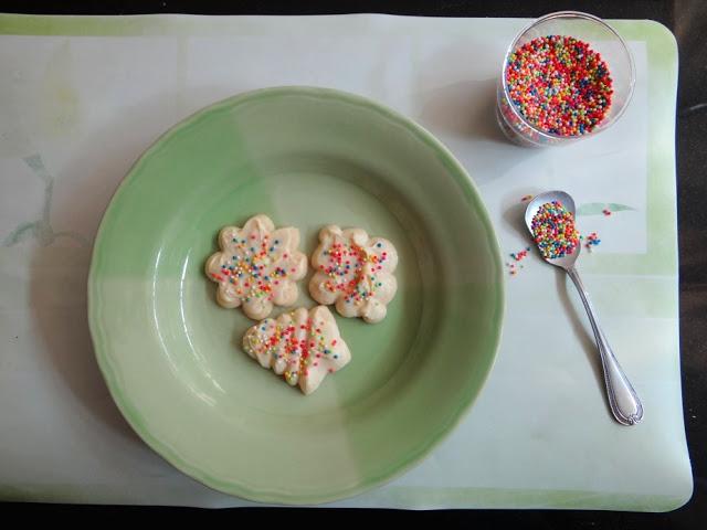 Orange White Chocolate Spritz Cookies