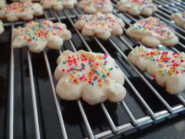 Orange White Chocolate Spritz Cookies