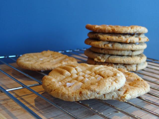 6-Ingredient Peanut Butter Sea Salt Cookies