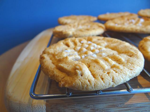 6-Ingredient Peanut Butter Sea Salt Cookies