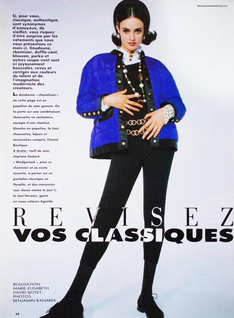 Helena Barquilla for Votre Beauté Magazine © Benjamin Kanarek' Archives 1992