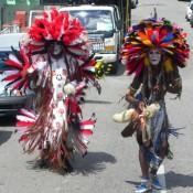 Pair of Bustle Dancers - Carnival in Trinidad