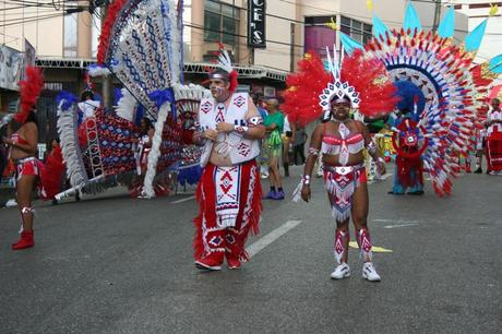 Wining in the streets for carnival in trinidad