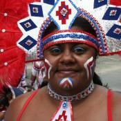 Closeup of Lauren - Carnival in Trinidad