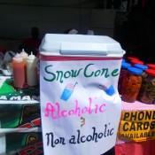 Alcoholic Snow Cones - Carnival in Trinidad