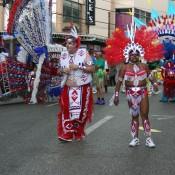 Wining in the streets for carnival in trinidad